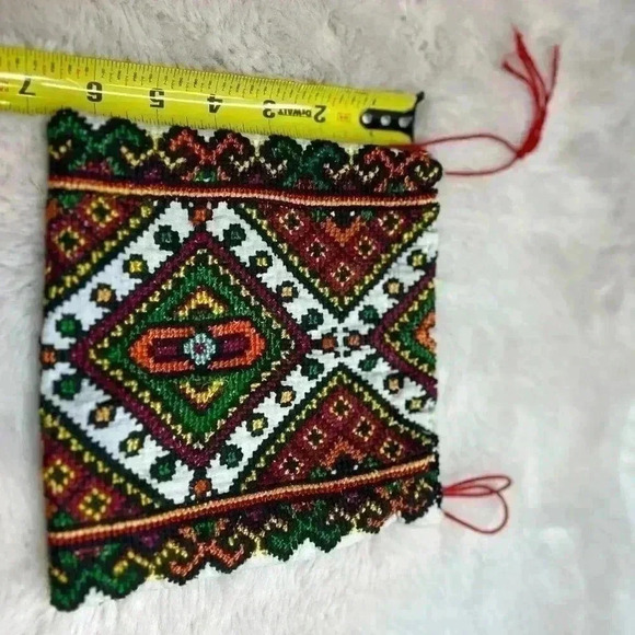 VINTAGE EMBROIDERED POUCHES UKRANIAN  DESIGN - Picture 6 of 6